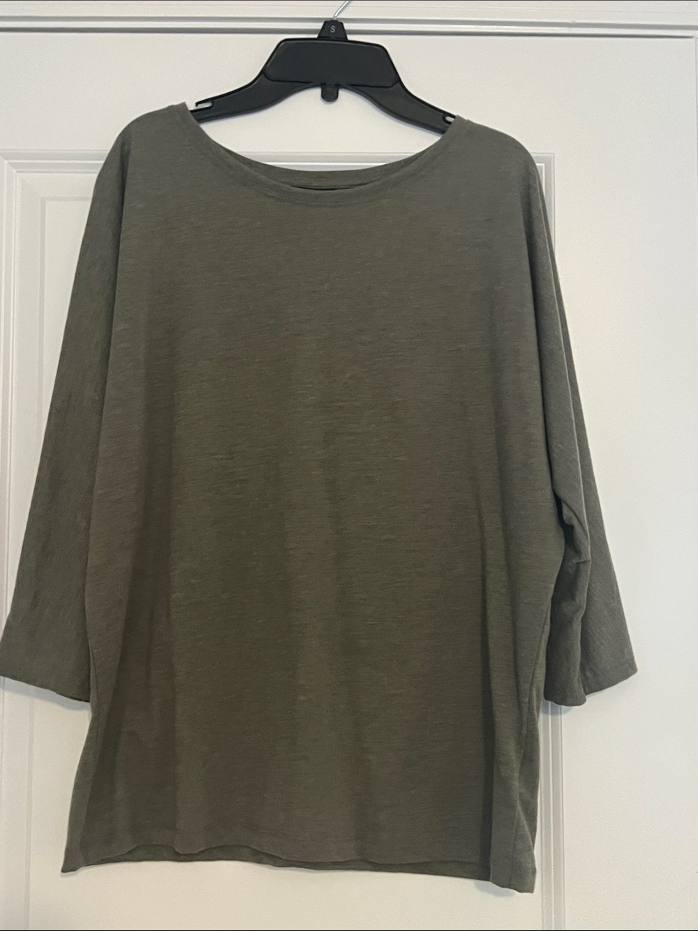 Rachel Zoe Olive Boatneck Long Sleeve Top